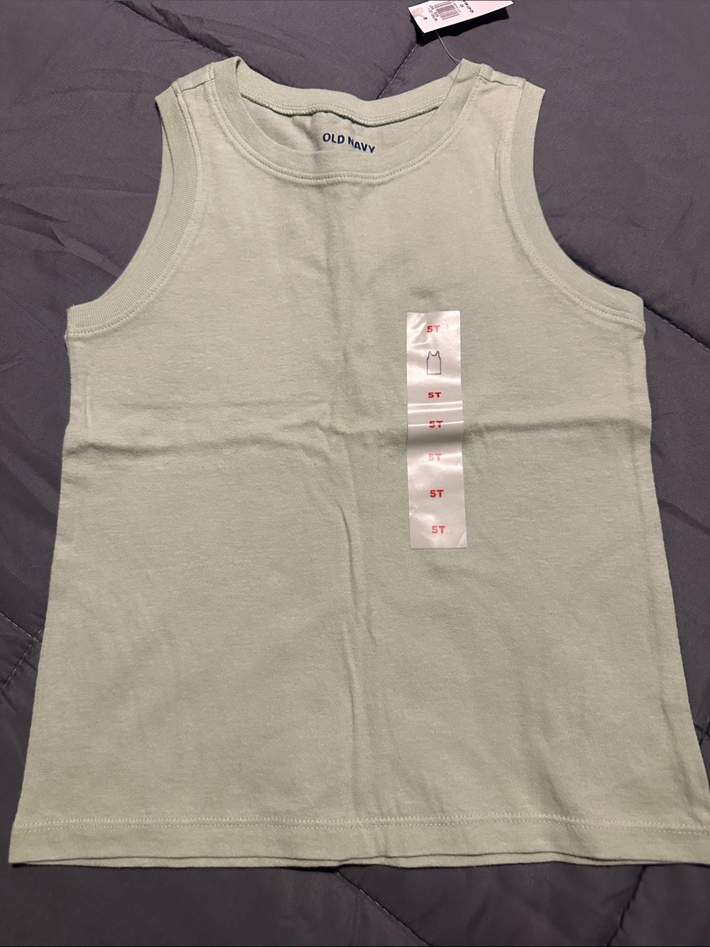 Old Navy Kids Tank Top in Light Sage Green 5t NWT